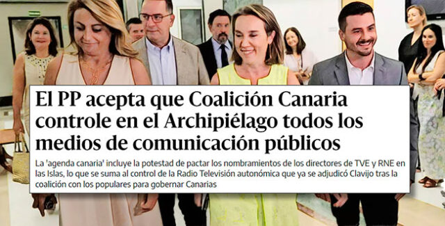 PP y CC mercadean con la dirección de RTVE Canarias